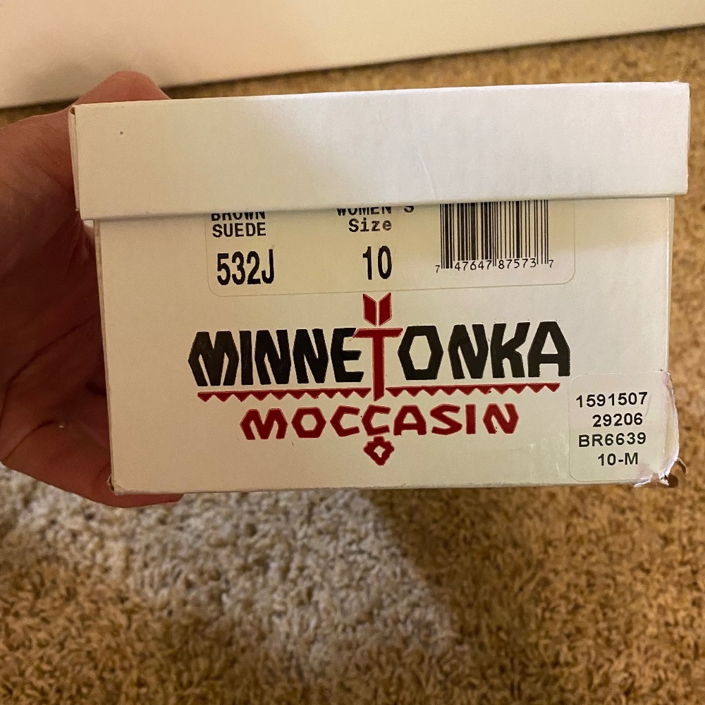Minnetonka brown  suede moccasins